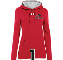 Under Armour Women's Rival Hood Red